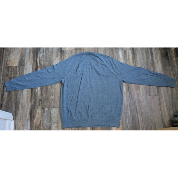 Banana Republic Sweater Blue Baruffa Men's XL Organic Cotton Crew Neck Old Money - Picture 6 of 6
